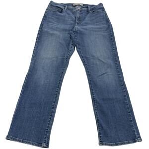 Levis‎ 512 Jeans Womens 14 Blue Straight Leg Perfectly Slimming Stretch Denim